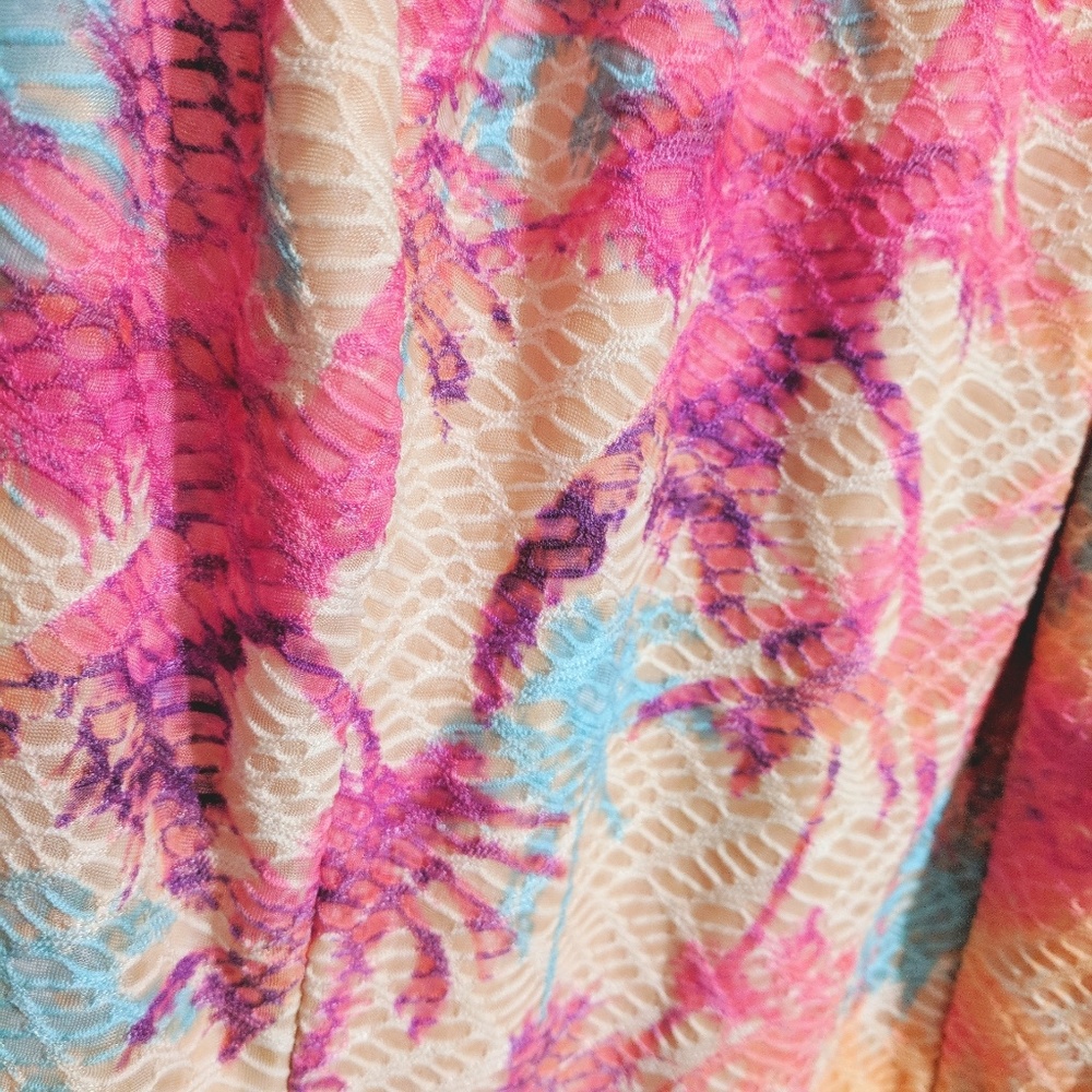 Floral Pattern Halter Dress